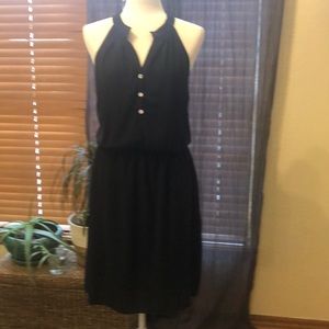 Black, tank top style dress